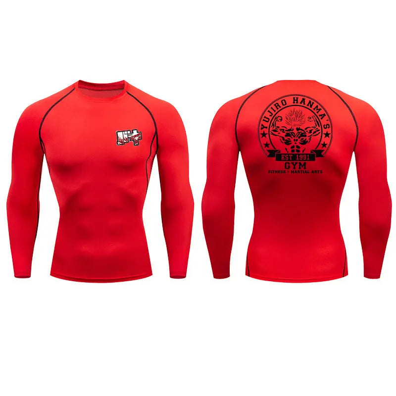 Baki Orge Mode Gym Fit Tshirt red2