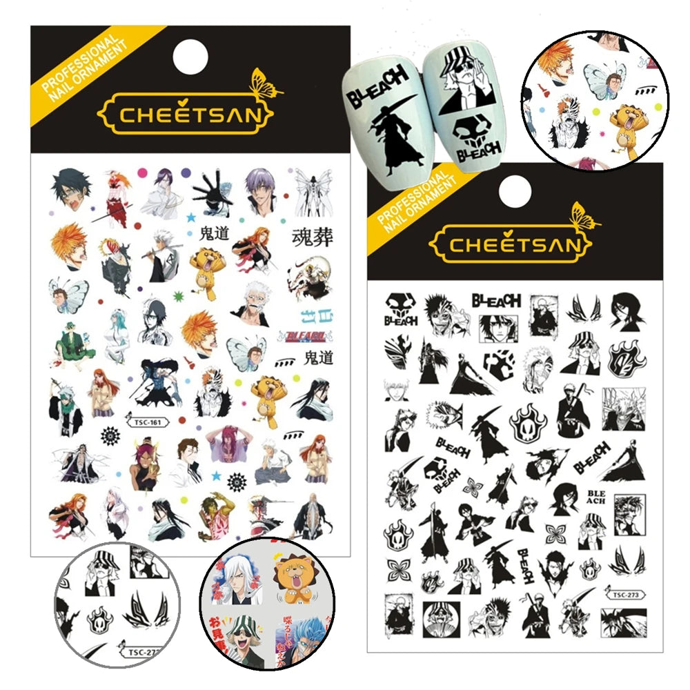 Bleach Designs Anime Acrylic Nails Sticker