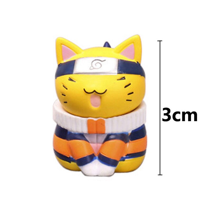 Naruto Cat Version Action Figure 8PCS Set