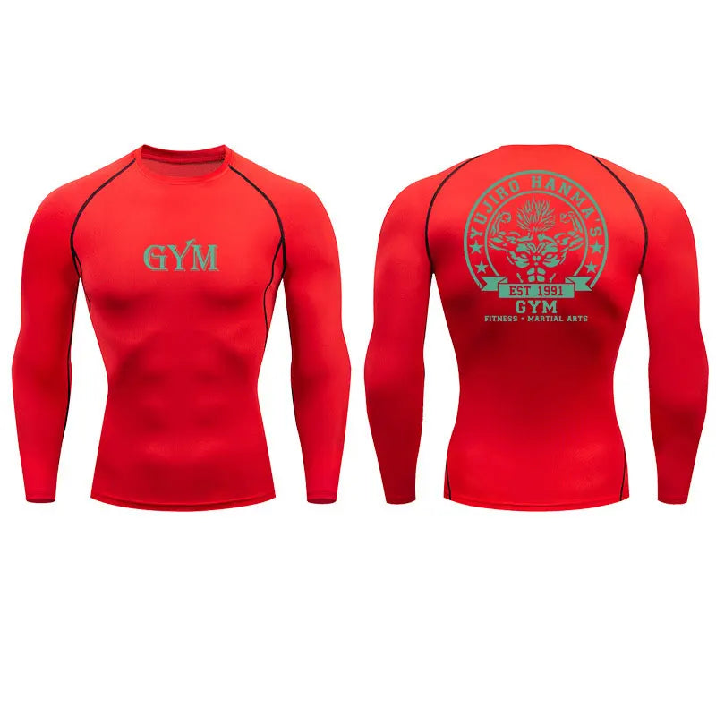 Baki Orge Mode Gym Fit Tshirt red3