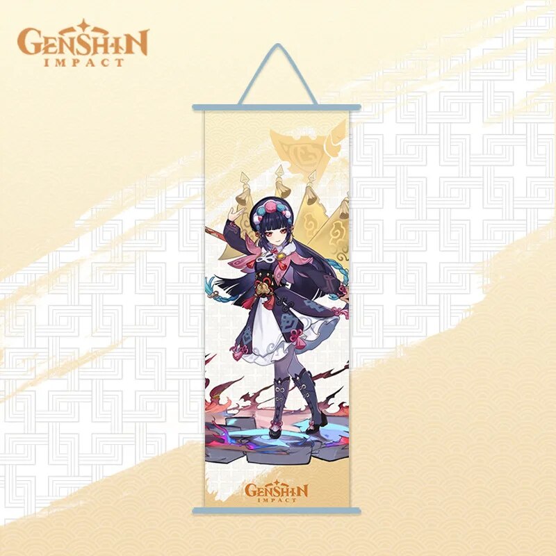 Genshin Impact Scroll Canvas Wall Poster
