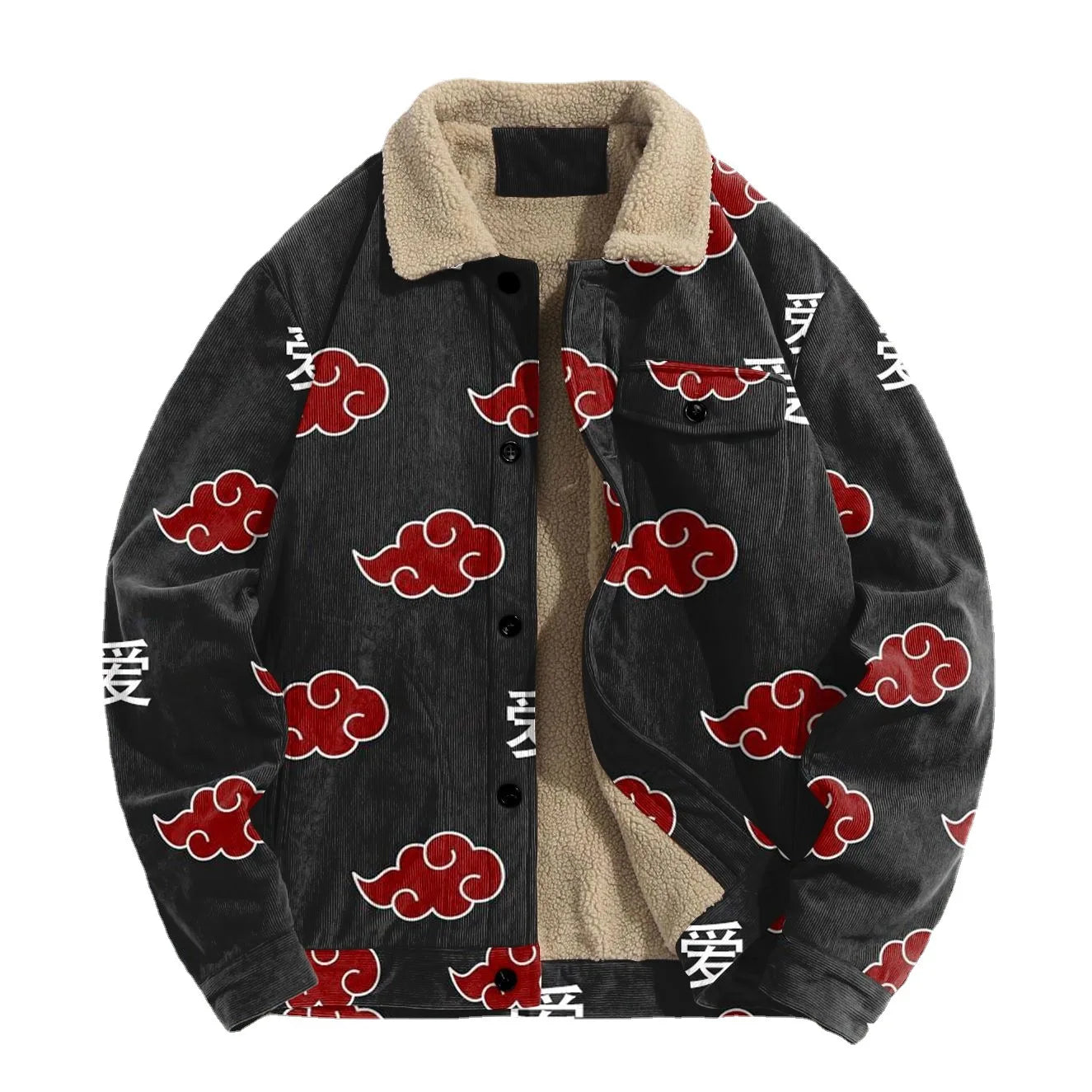 Naruto Akatsuki Fleece Jacket Style 3