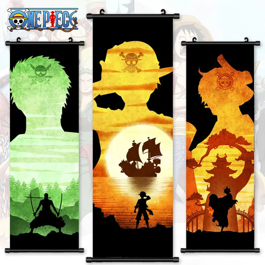 One Piece Artwork Anime Scroll Poster