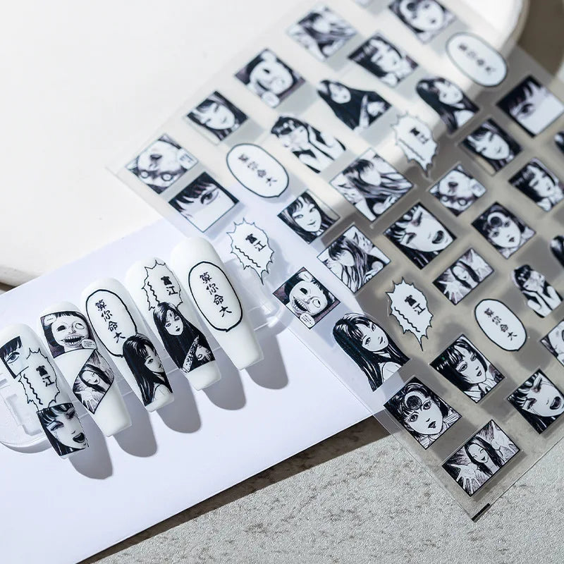 Junji Ito Manga Acrylic Nails Sticker