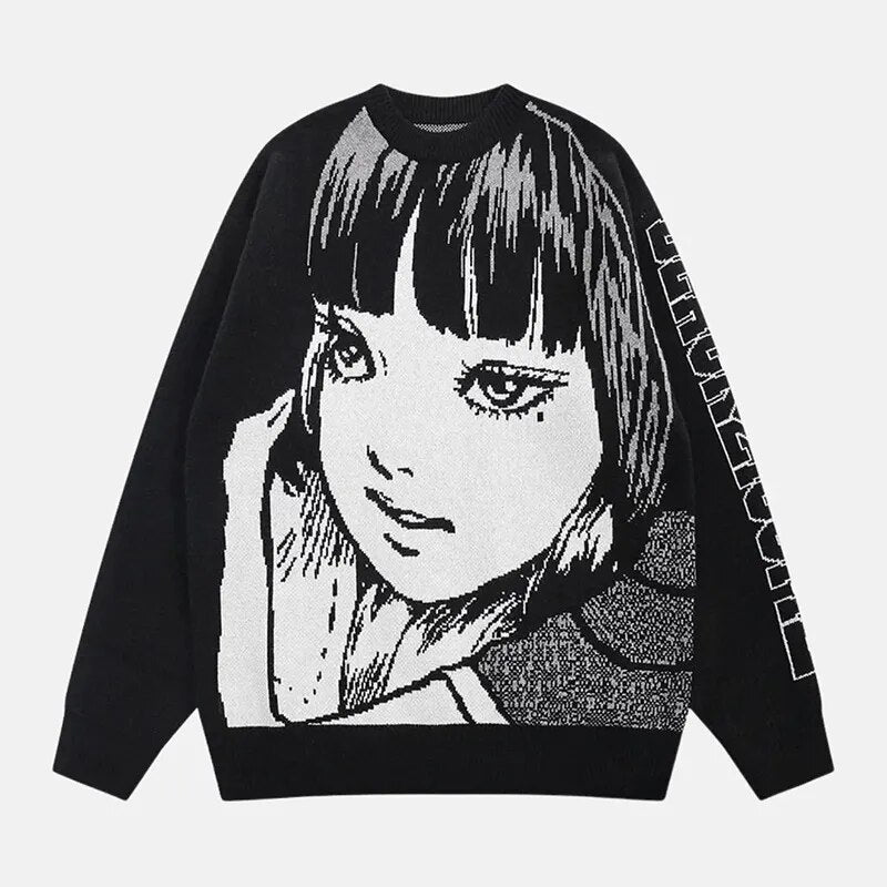 Junji Ito Anime Oversized Sweater 5