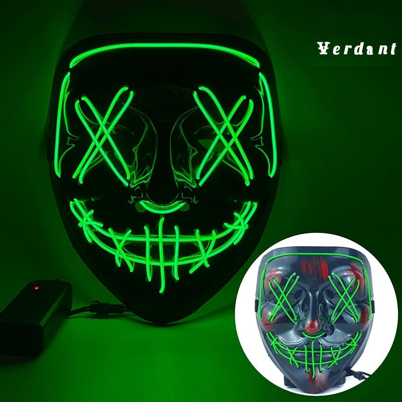 Anime Style Mask for Halloween Green