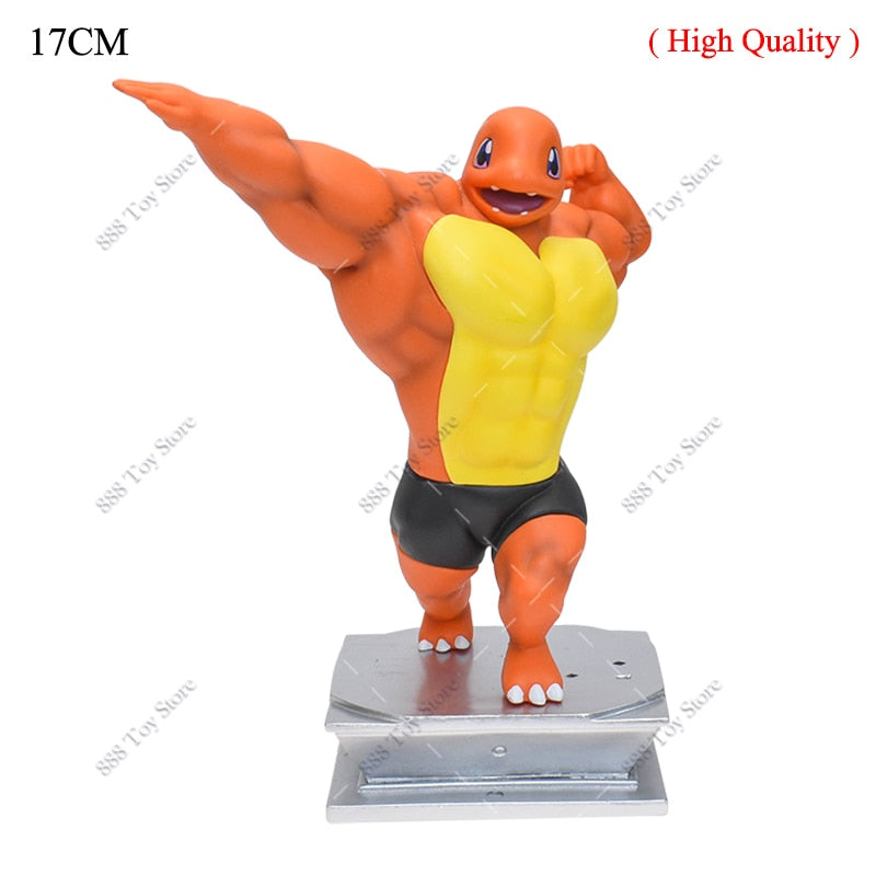 Anime Pokemon Muscle Man Action Figure