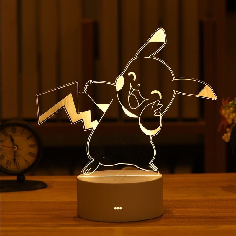 Pokemon Anime 3D LED desk lamp Action Figure 2 12cm
