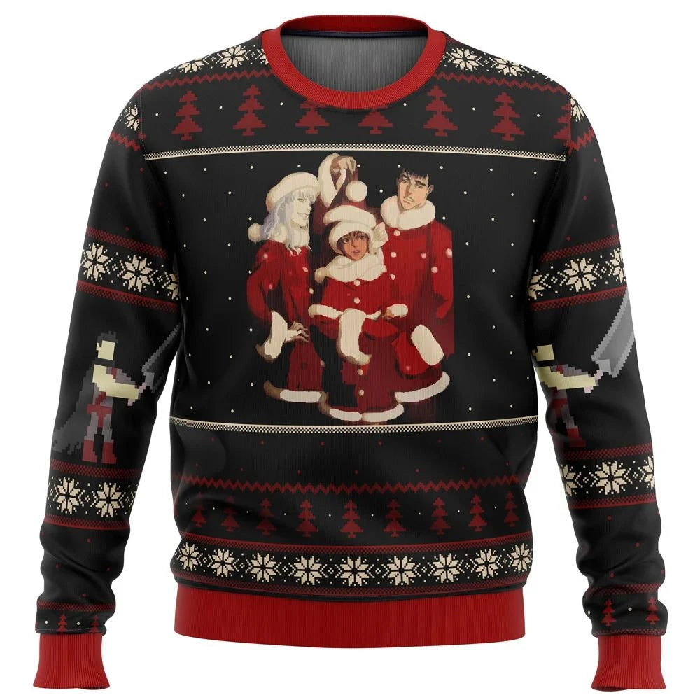 Berserk Guts Ugly Christmas Sweater Style 1