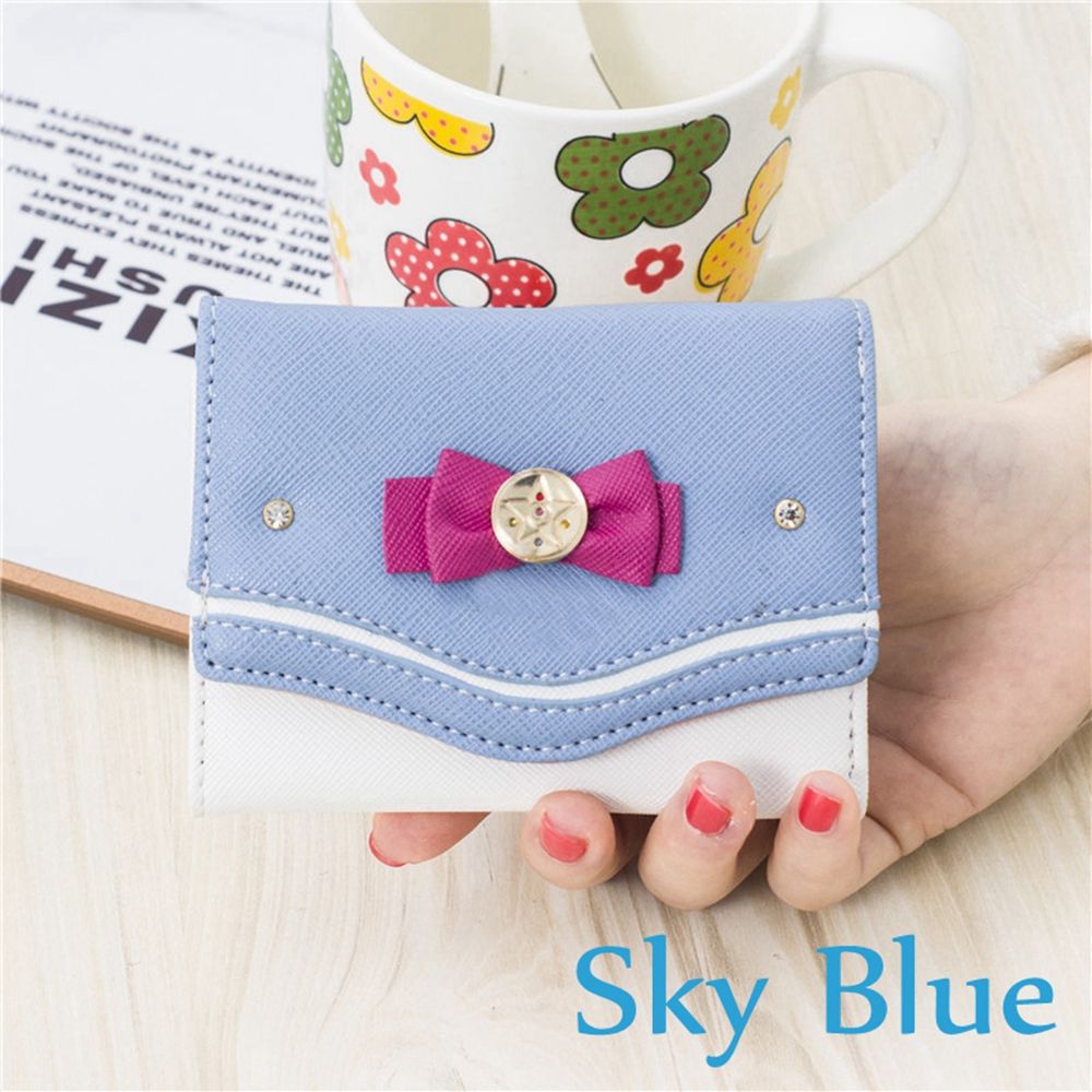 Candy Color Anime Wallet Purse sky blue