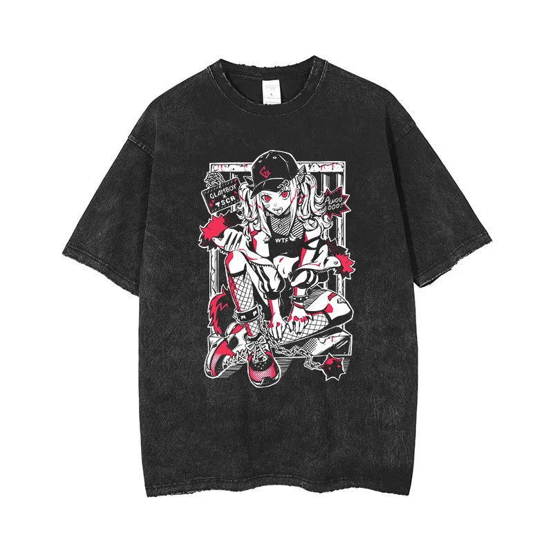 Kanao Chan Anime Vintage Tshirt Black 4