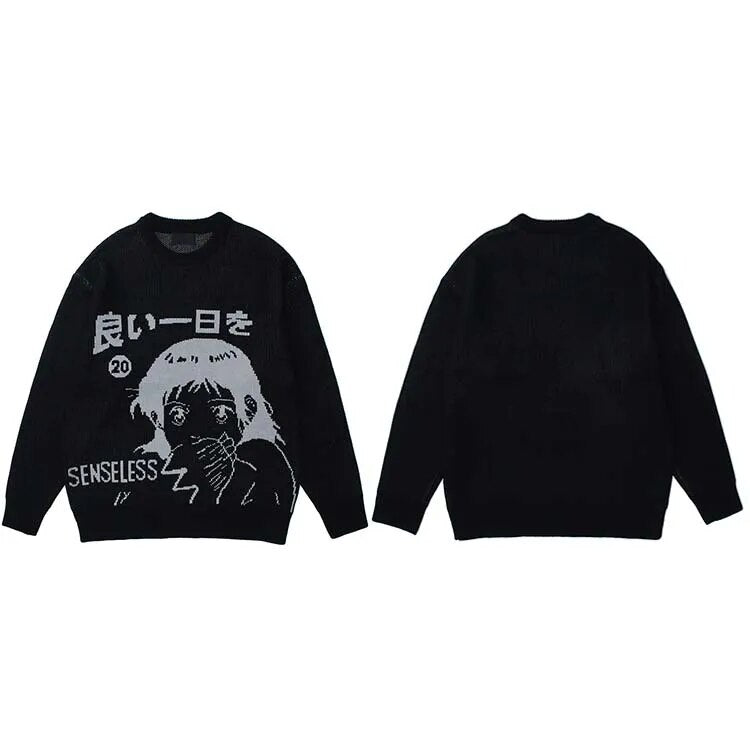Senseless Knitted Sweater Black