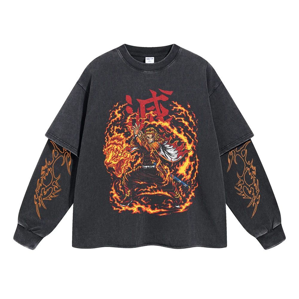 Kimetsu no Yaiba Anime Double Layer Sweatshirt