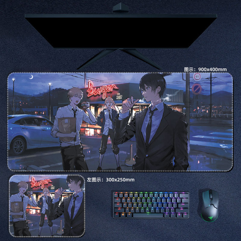 Chainsaw man Anime Large Gaming Mouse Pad 13