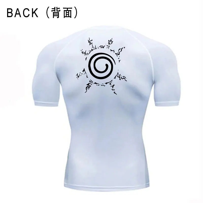 Naruto Gym Fit Tshirt white3