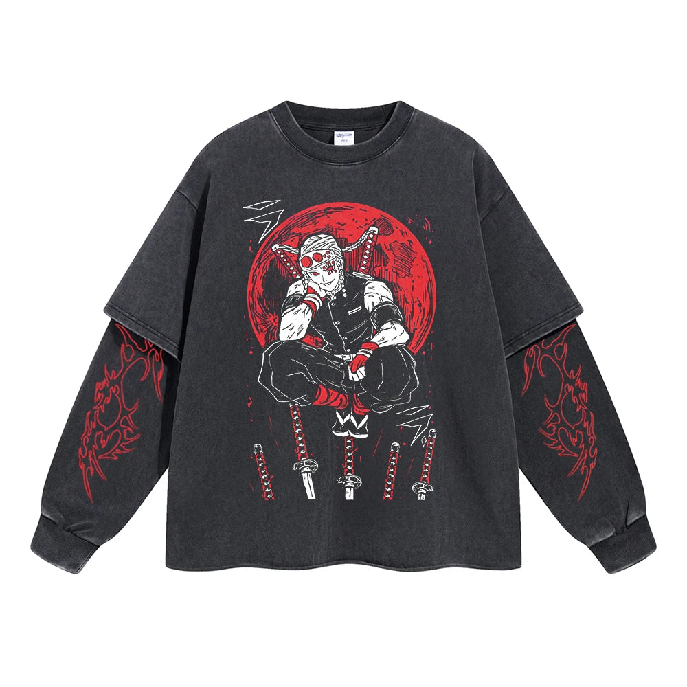 Kimetsu no Yaiba Anime Double Layer Sweatshirt Style 7