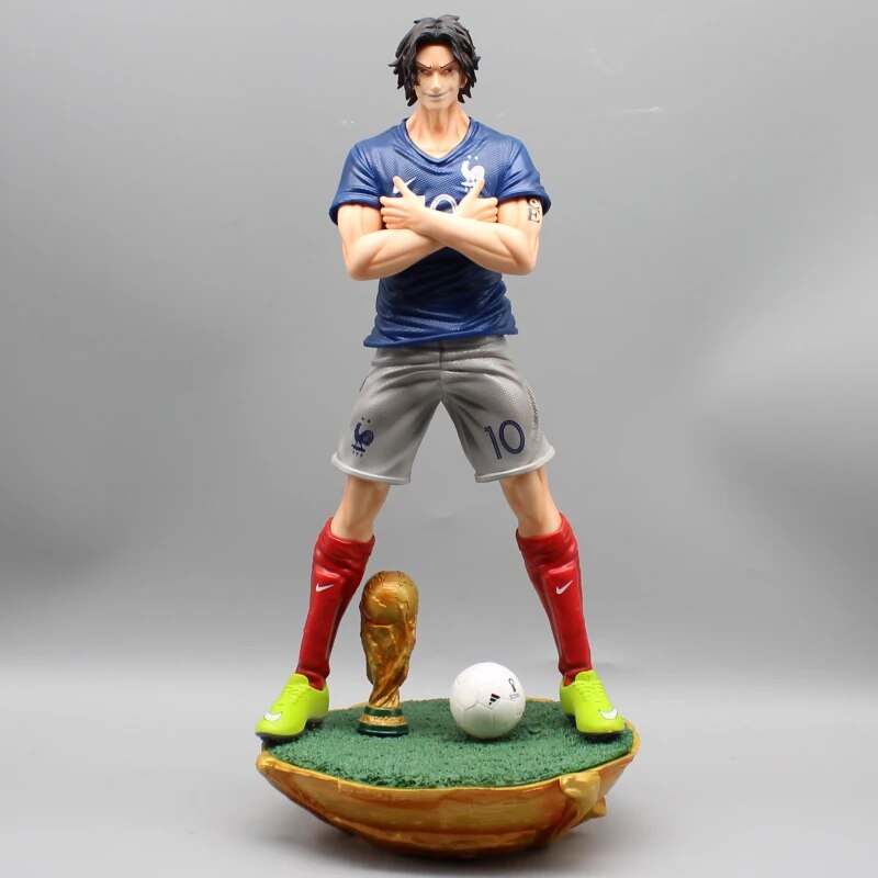 One Piece Football Anime Action Figure Ace with box