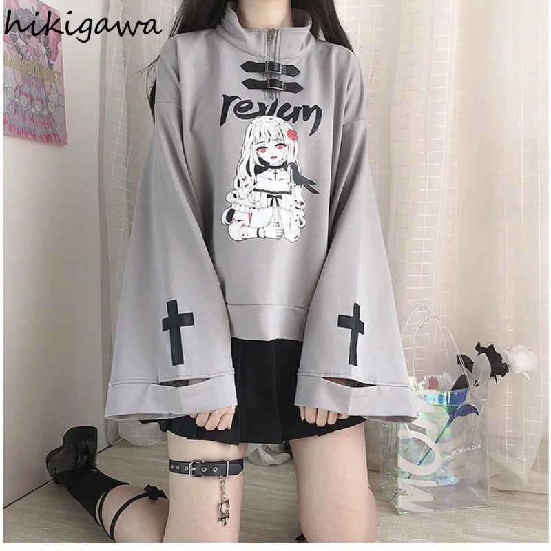 Anime Halfzip Sweatshirt