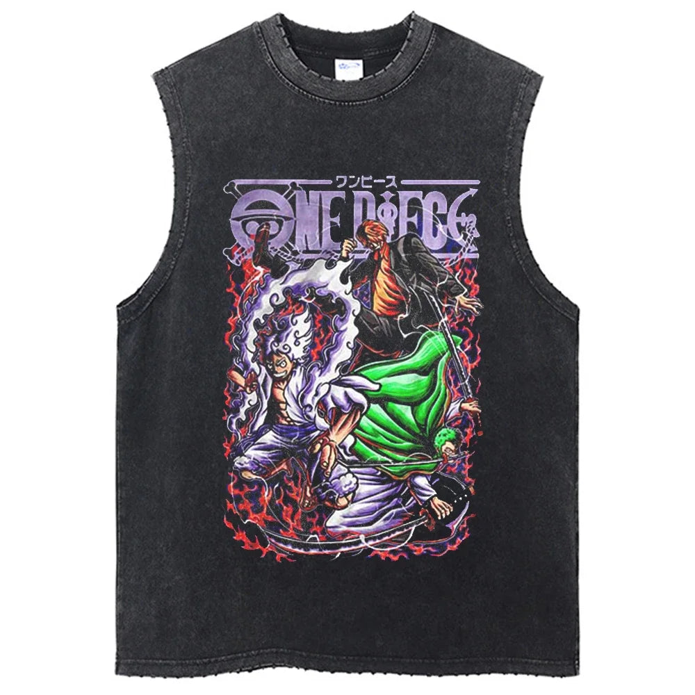 One Piece Luffy Tanktop Style 9
