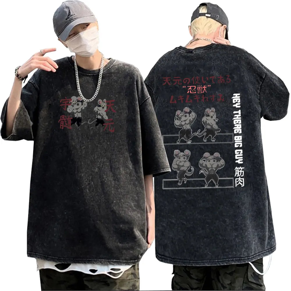 Demon Slayer Uzui Tengen Print T-shirt