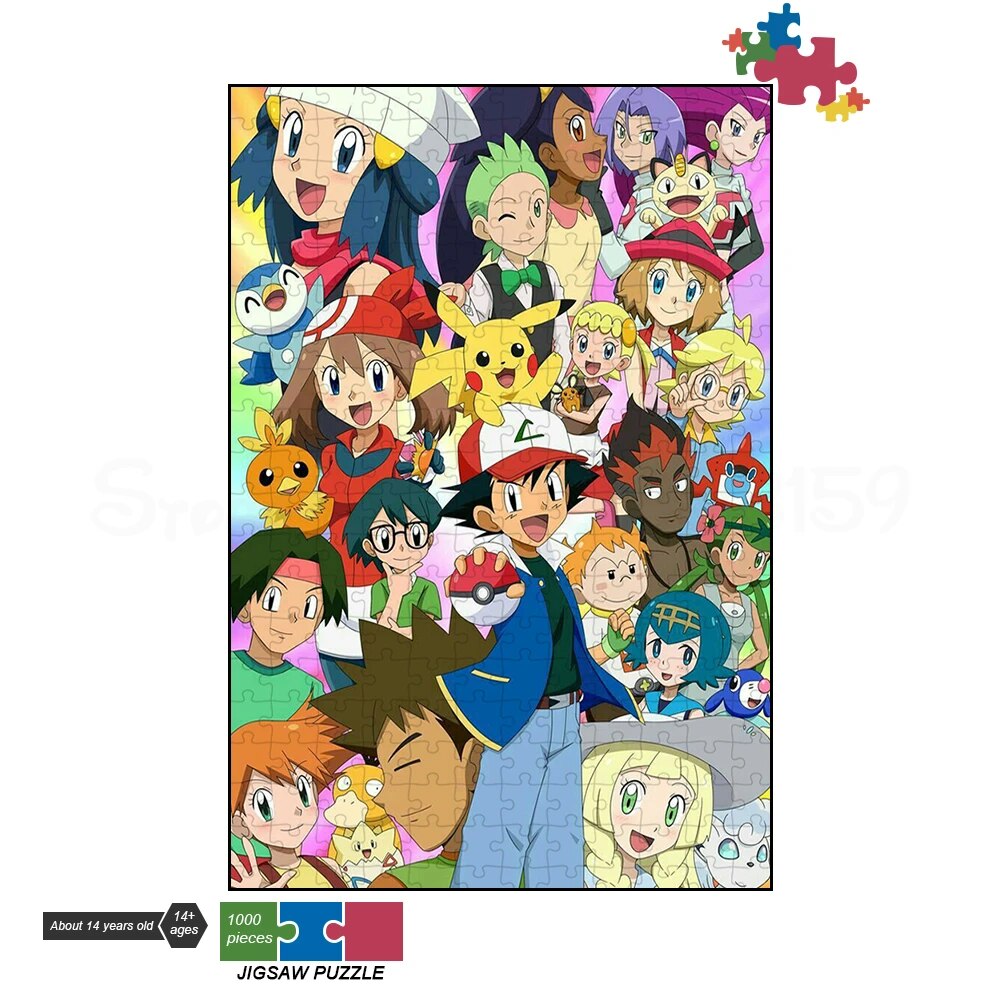 Pokemon Puzzle, High Quality Anime Zigsaw Puzzle
