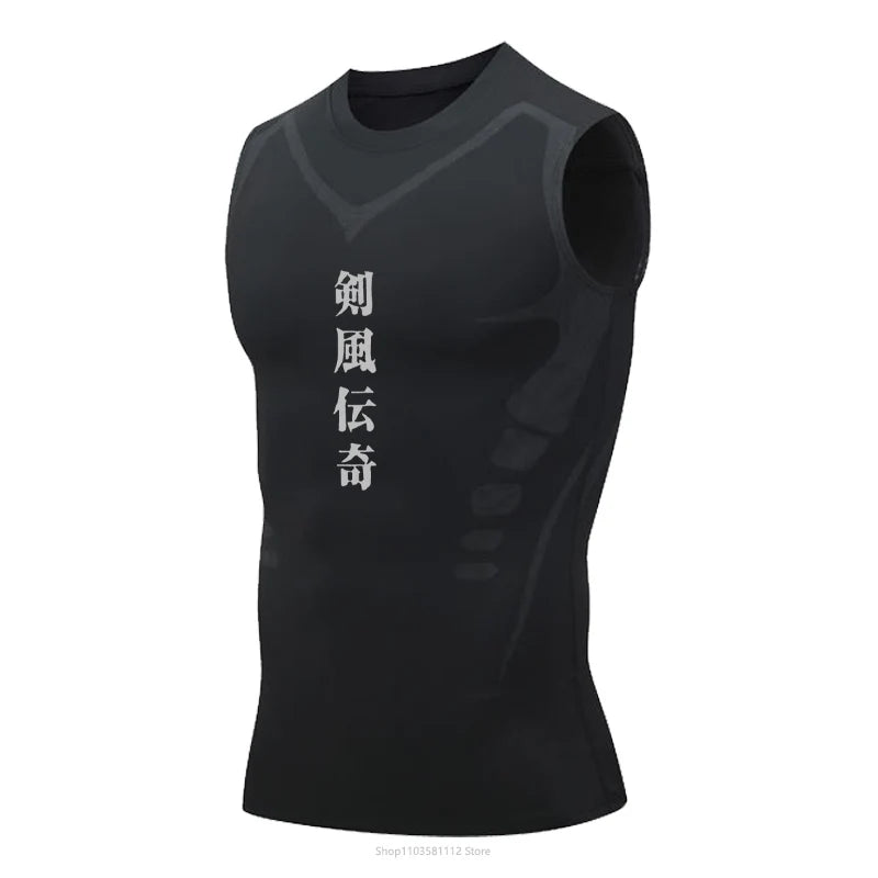 Berserk Compression Sleeveless Vest Black 6