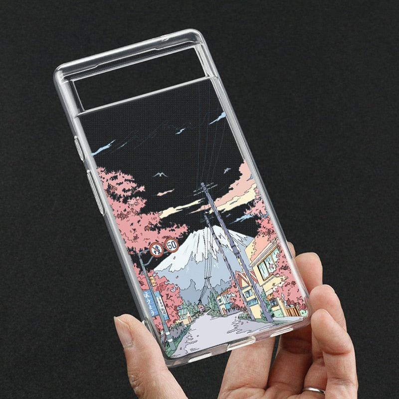 Anime Landscape phone Case Google Pixel Style 1
