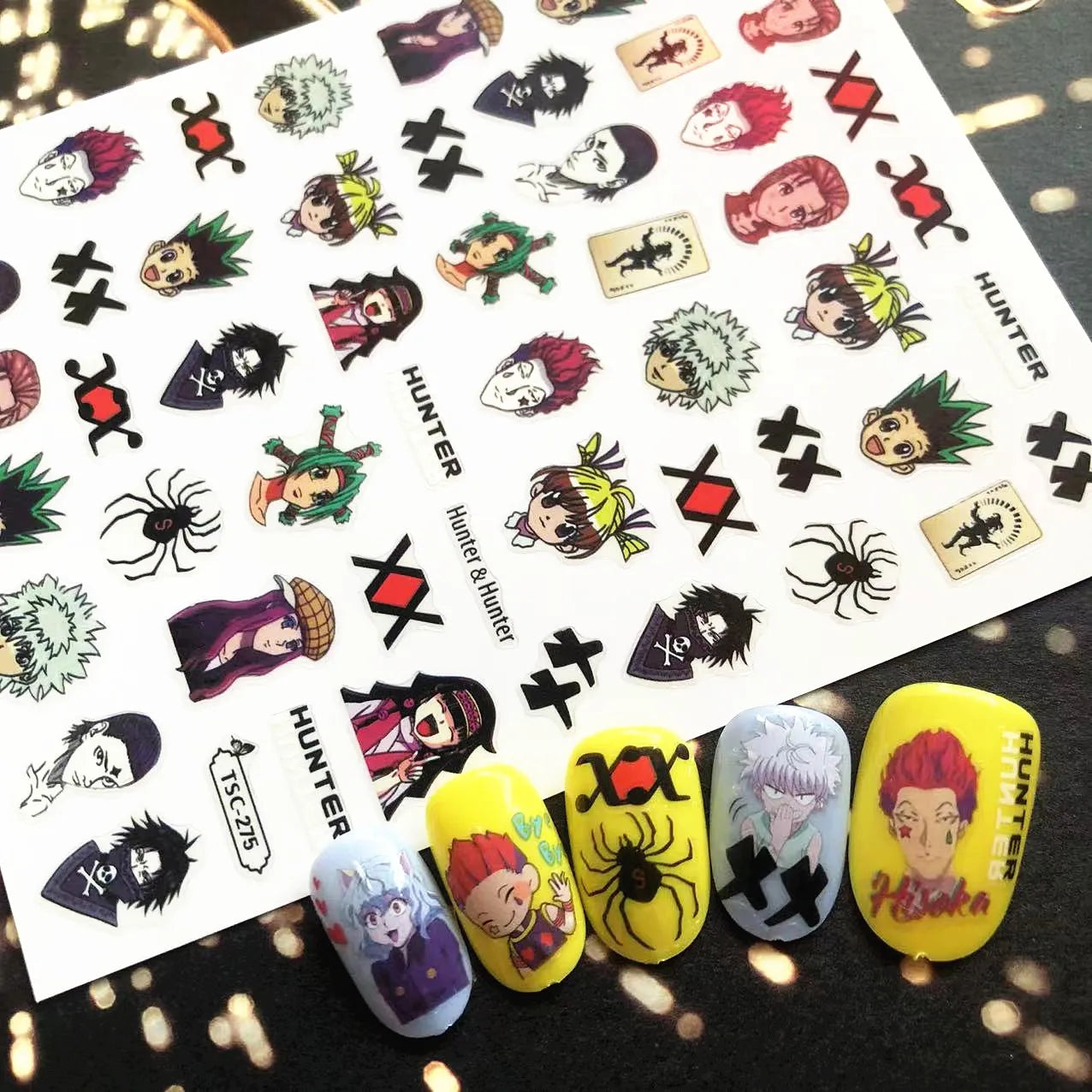 Hunter×Hunter Anime Acrylic Nails Sticker