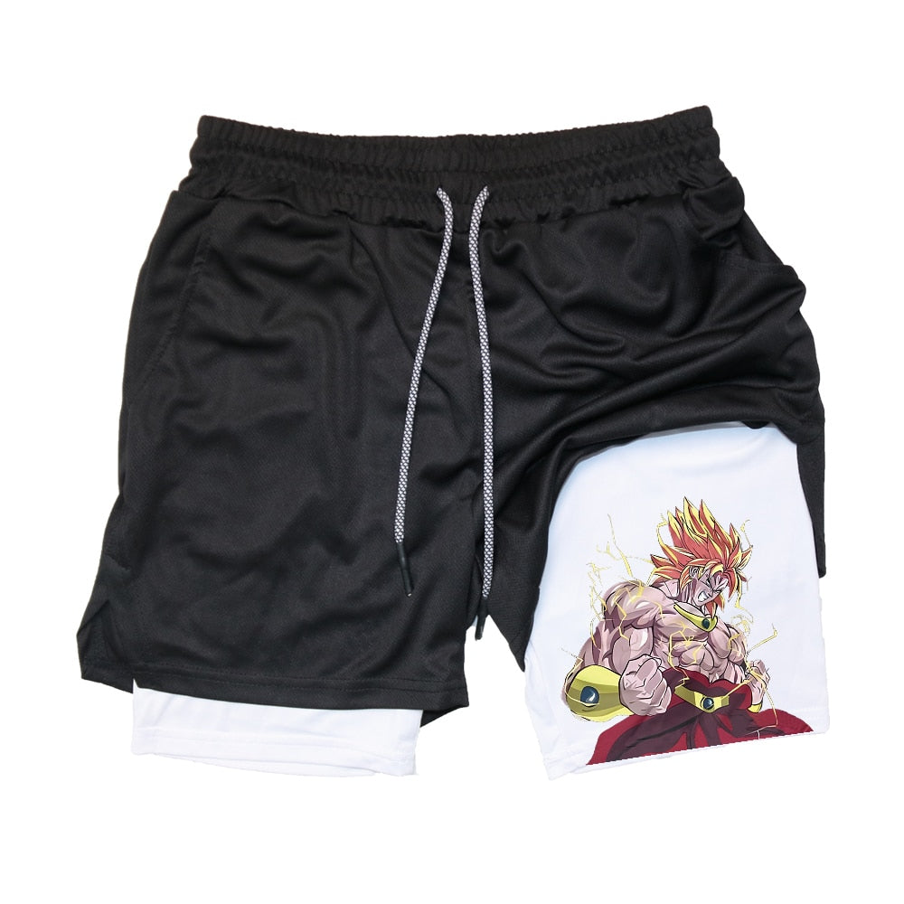 Dragon Ball Anime Performance Gym Shorts Black 5