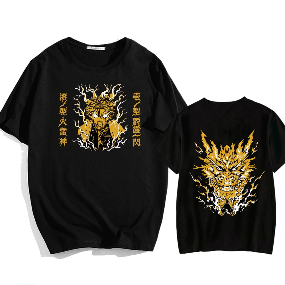 Demon Slayer Muichiro Tokito Anime T-Shirt black1