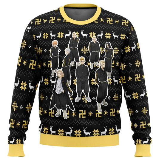 Tokyo Revengers Ugly Christmas Sweater Yellow