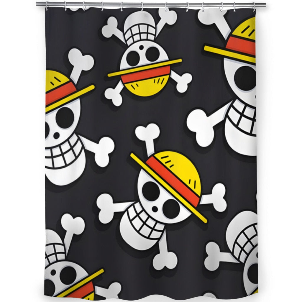 One Piece Bathroom Shower Curtain AS THE PICTURE