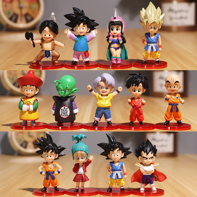 Dragon Ball Z Super Saiyan Set Action Figurine 13 Characters