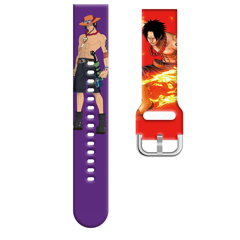 One Piece Anime Silicon Strap Samsung Galaxy Watch 11 Pin Buckle Band