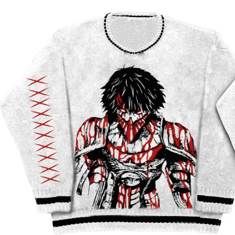 Titan Anime Sweater WHITE
