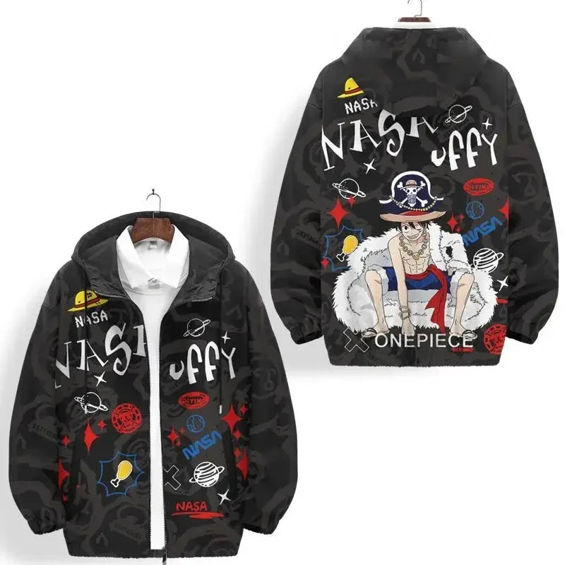 Sukajan One Piece Trafalgar Law Samurai Japan Satin Embroidery Souvenir  Jacket | eBay