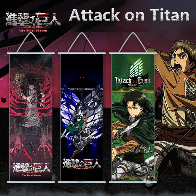 Attack on Titan Scroll Canvas Poster