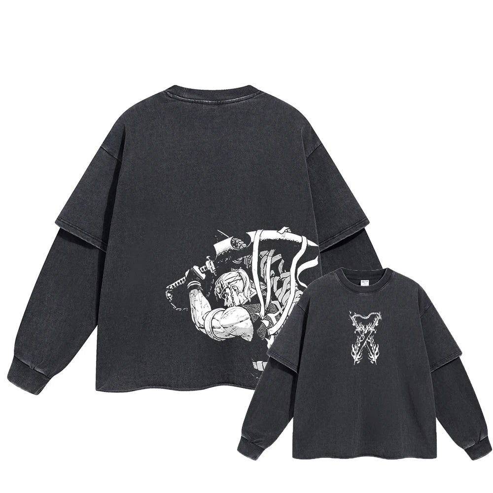 Kurapika Anime Double Layer Sweatshirt Style 4