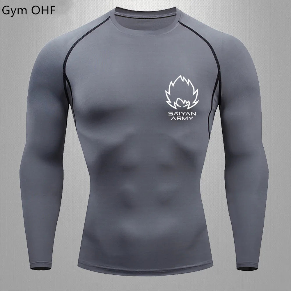Goku Gym Fit T Shirt gray-2