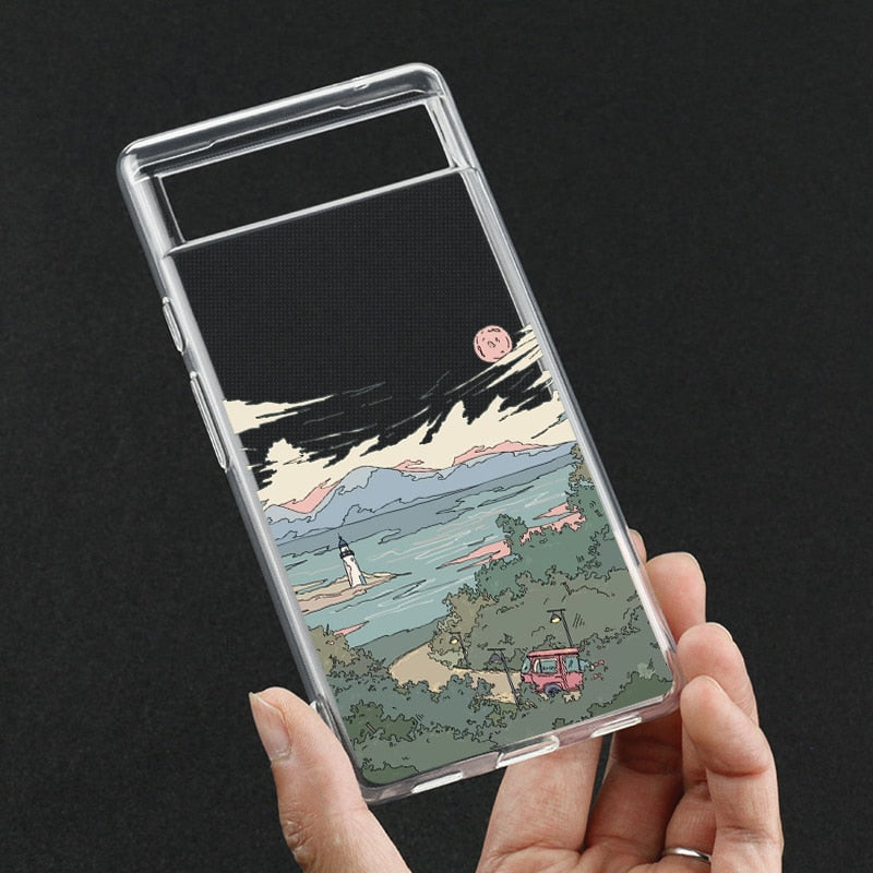 Anime Landscape phone Case Google Pixel Style 2