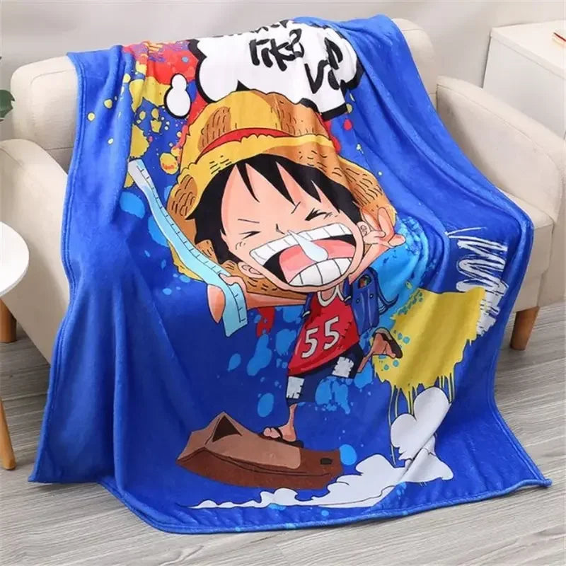One Piece Luffy Wanted Blanket Style 1