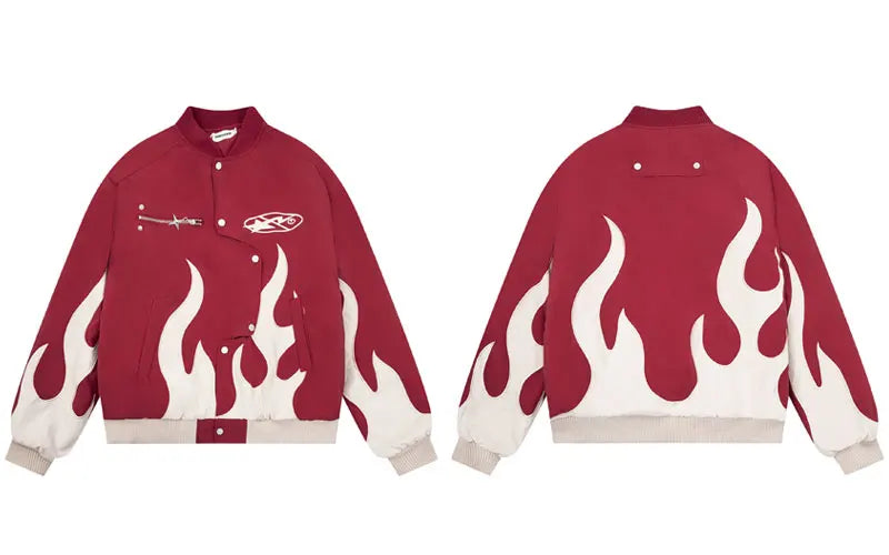 Anime Flame Coat Red