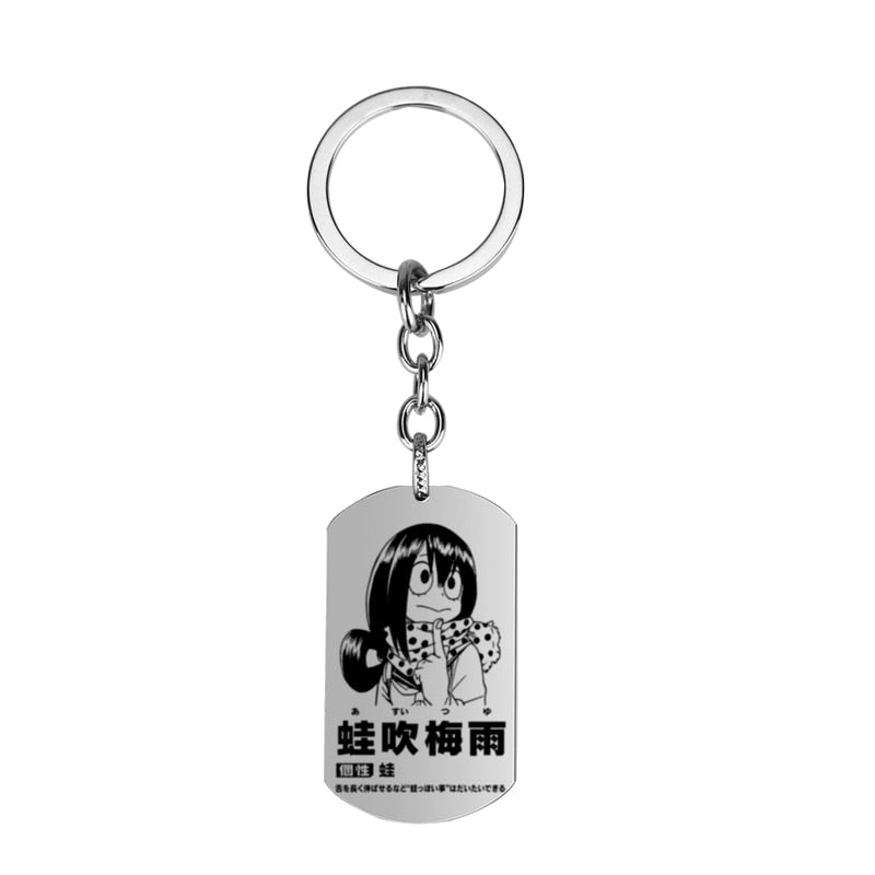 My Hero Academia Anime Dog Tag Necklace S7 Asui Tsuyu 1