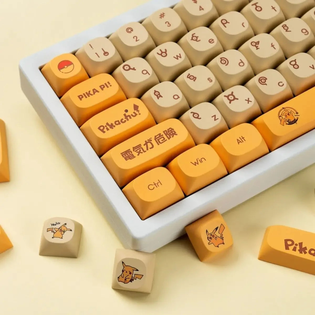 Pokemon Pikachu Anime PBT Sublimation Keycap