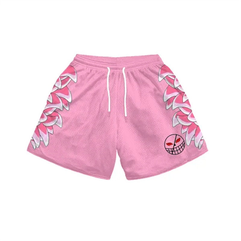 One Piece Anime Printed performance Gym Shorts Style 2