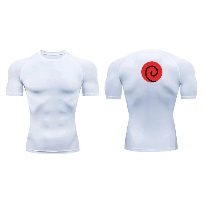 Naruto Gym Fit Tshirt white2