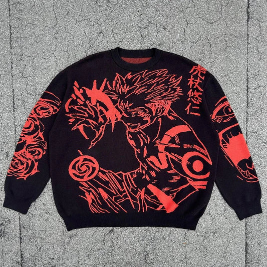 Jujutsu Kaisen Sakuna Sweater Black