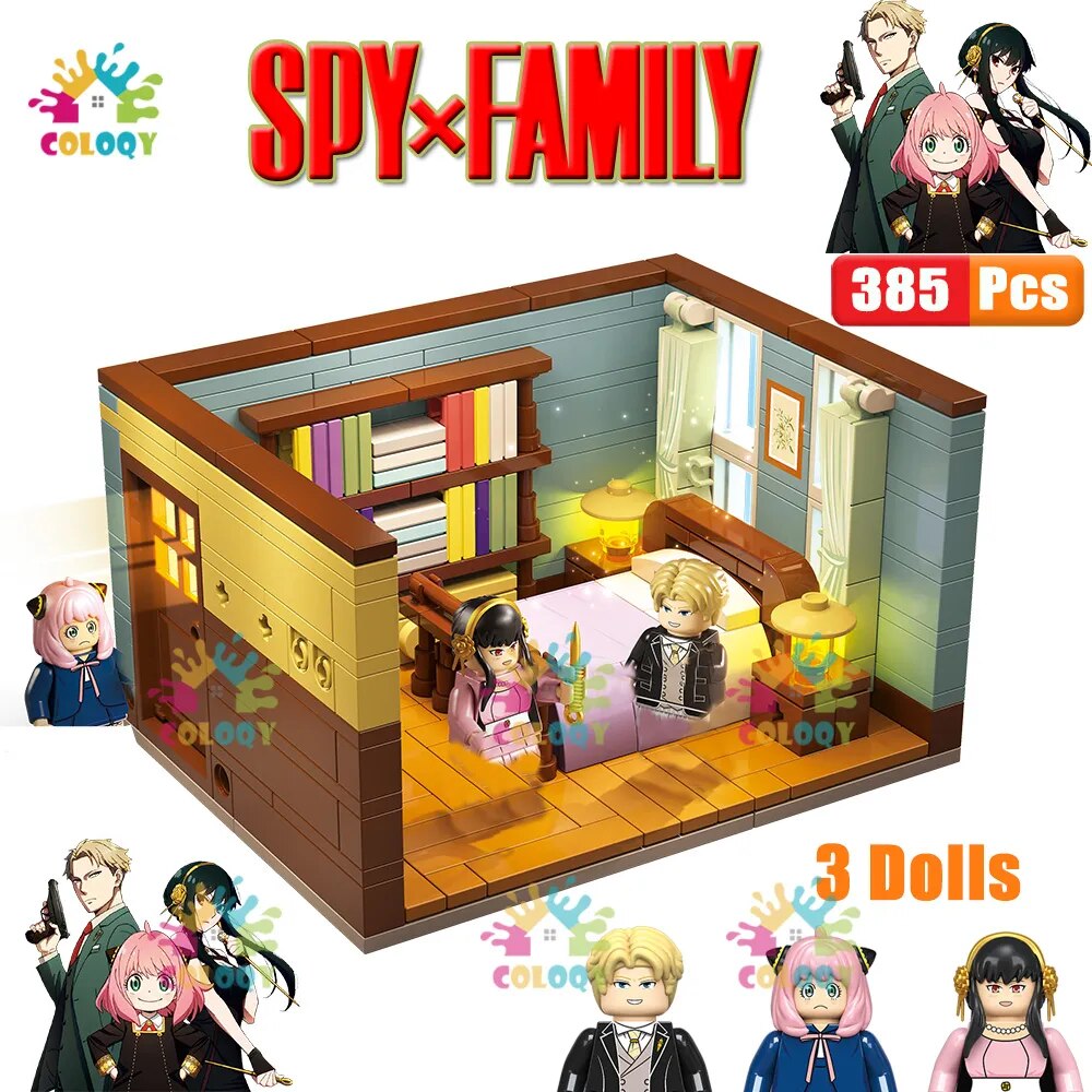 Anime Spy x Family Living Room Building Blocks Original Box 3
