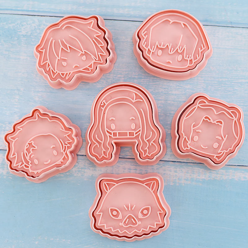 Demon Slayer Anime Cookie Cutter 6Pcs/set 6Pcs A