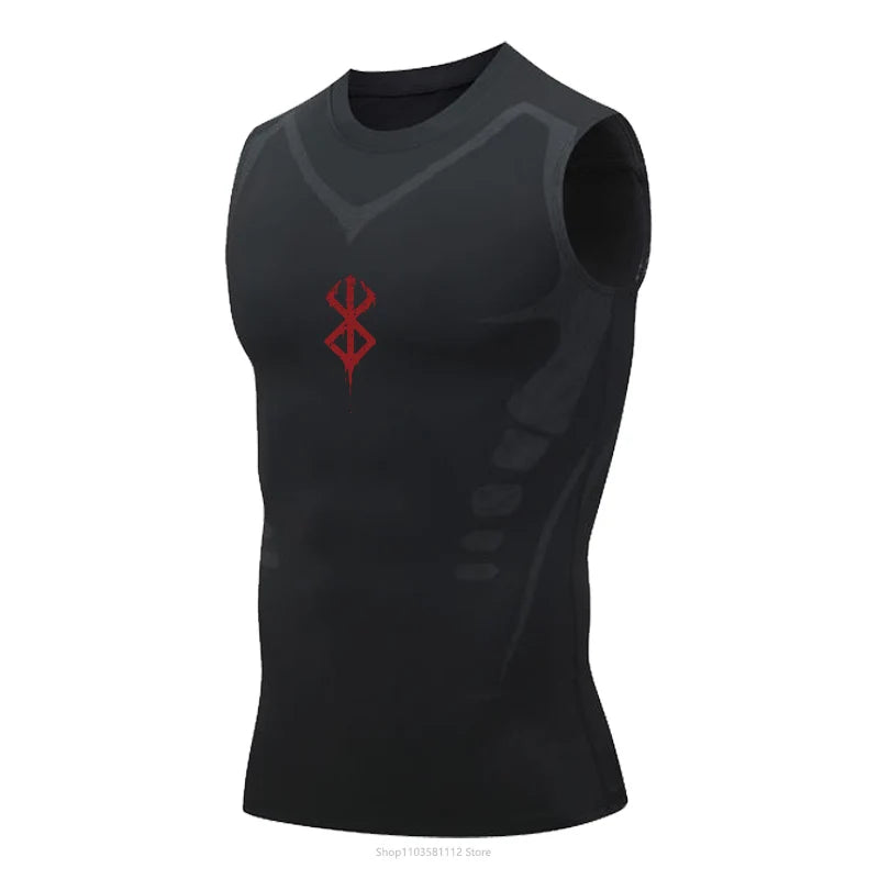 Berserk Compression Sleeveless Vest Black 1